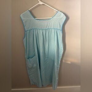 VINTAGE Women’s Light Blue Sleeveless Dress with Pocket L